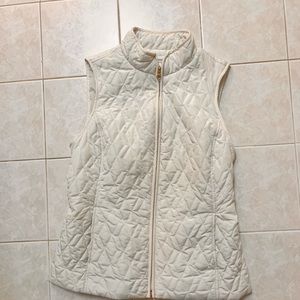 Beautiful Ivory Puffer Vest